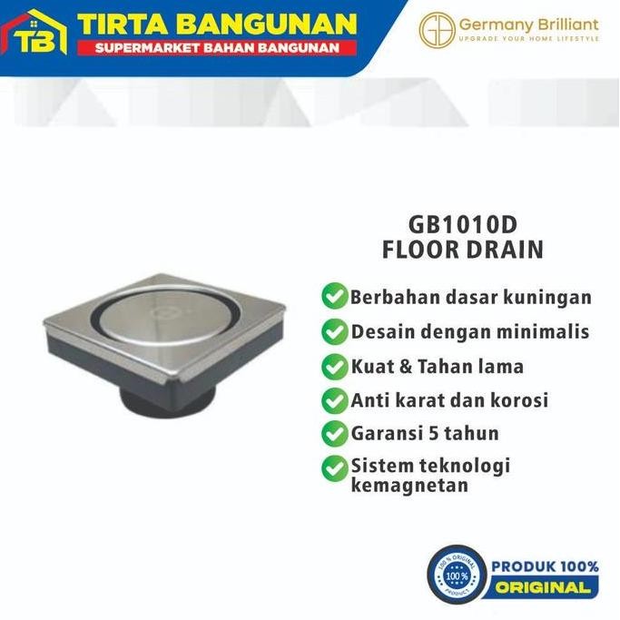 Germany Brilliant Gb1010D Floor Drain / Saringan Got Kamar Mandi