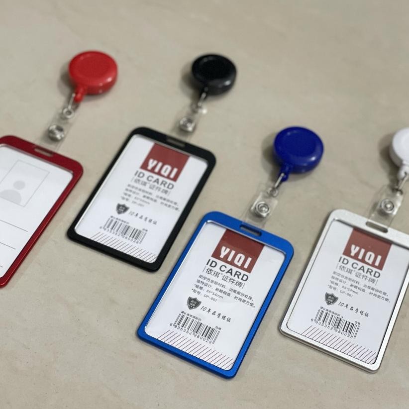 

Tempat Id Card Name Tag Casing Id Card Case Alumunium Besi Dengan Yoyo 1 Set Warna