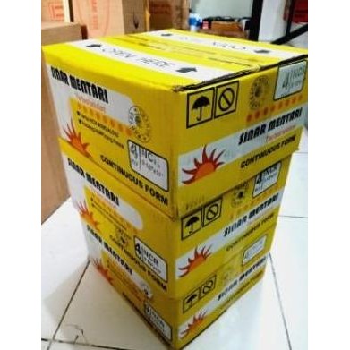 

TERMURAH - 4 Ply Wartel Kertas Continuous Form Sinar Mentari 9 1/2X11