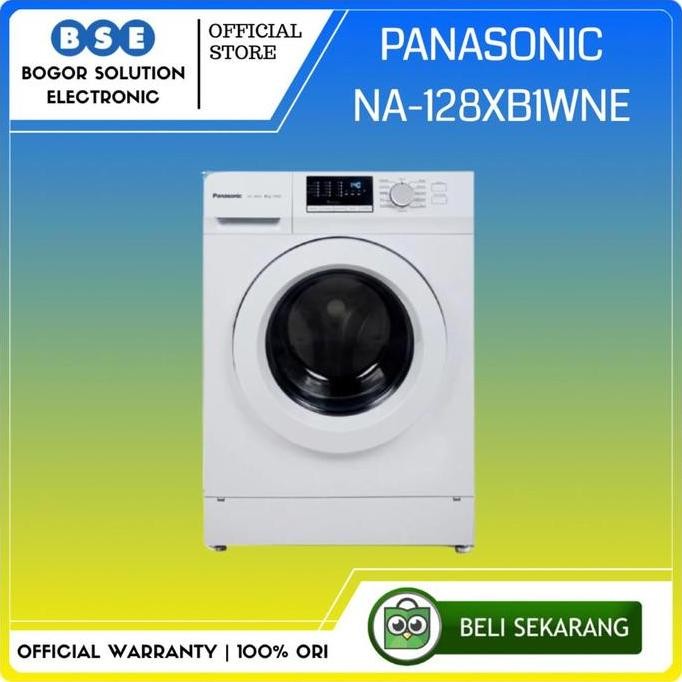 TERLARIS - MESIN CUCI PANASONIC NA128XB1WNE 8KG NA128XB PANASONIC FRONT LOADING