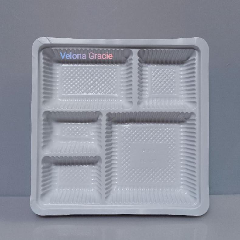 Sekat Mika 20x20 isi 50 pcs Putih Susu Sekat 5