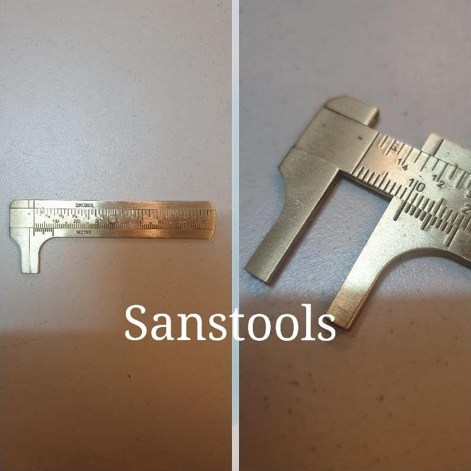 

sigmat mini caliper 80mm kuningan / jangka sorong sikmat sketmat kecil