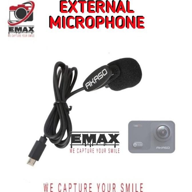 AKASO External Microphone Micro USB V50X EK7000 Pro Akaso Mic External Terlaris