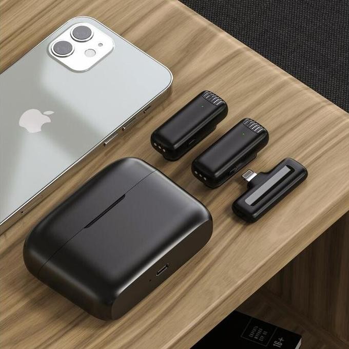 J13 Mikrofon Wireless Lavalier Lapel System Android iOS Terlaris