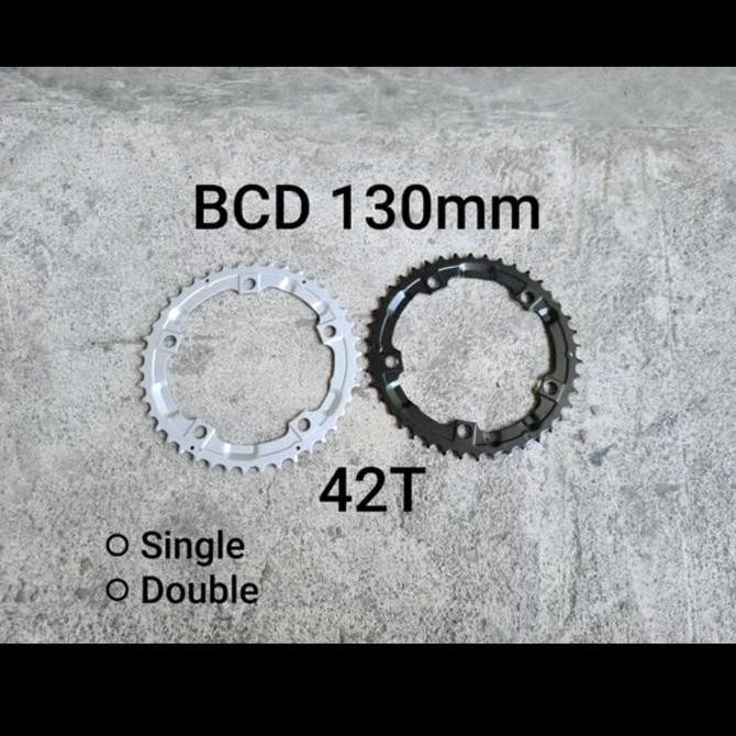 Chainring 42T Bcd 130 Untuk Single Atau Multy Speed