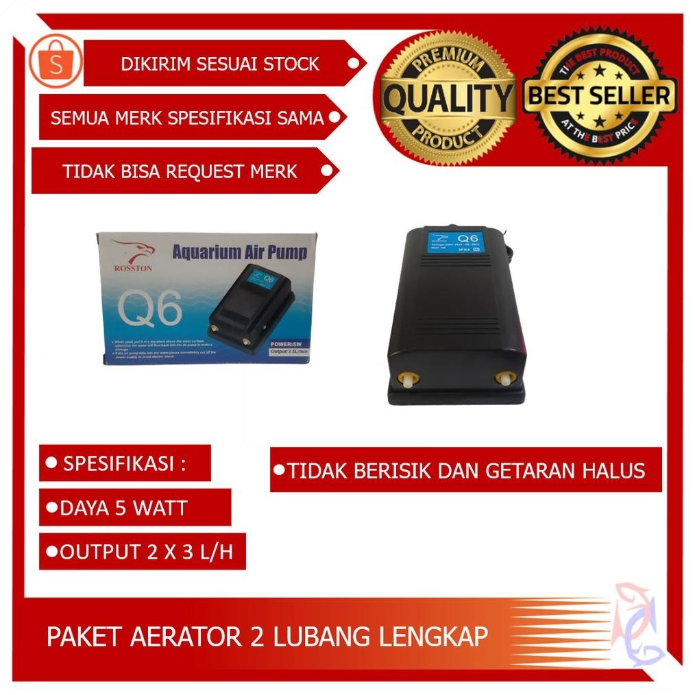 {PAKET LENGKAP MESIN AERATOR DUA LUBANG}PAKET LENGKAP AERATOR 2 LUBANG MESIN GELEMBUNG AQUARIUM 2 LU