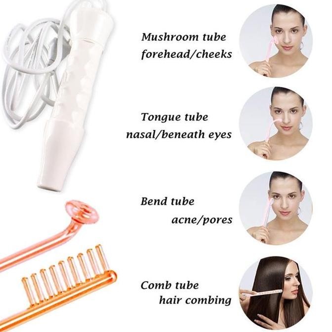 4 IN 1 HH FREQUENCY HF FREKUENSI TINGGI ALAT FACIAL PORTABLE SKINCARE KECANTIKAN SALON JERAWAT OZON 