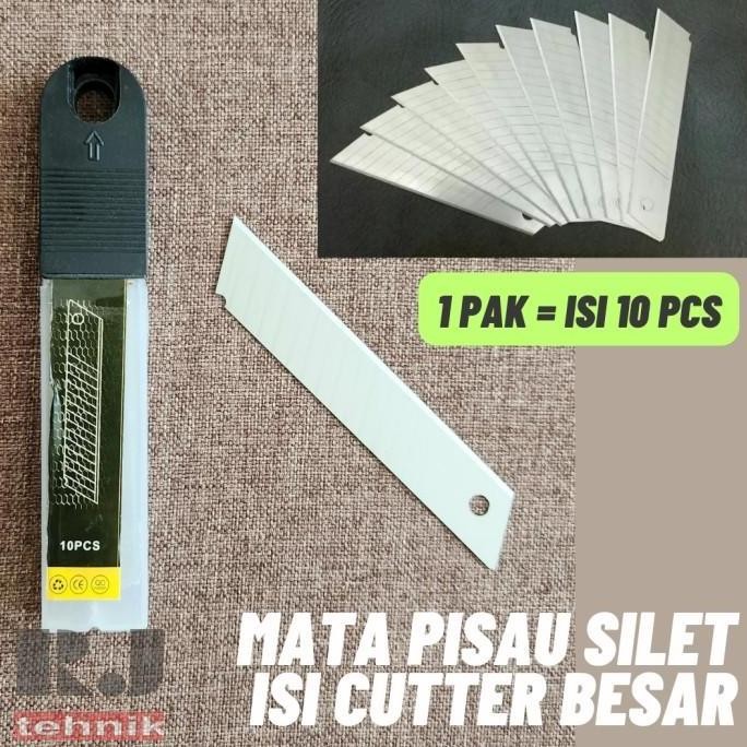 

Promo Refill Mata Pisau Silet Isi Cutter Besar Spare Blades kater Set isi 10 COD