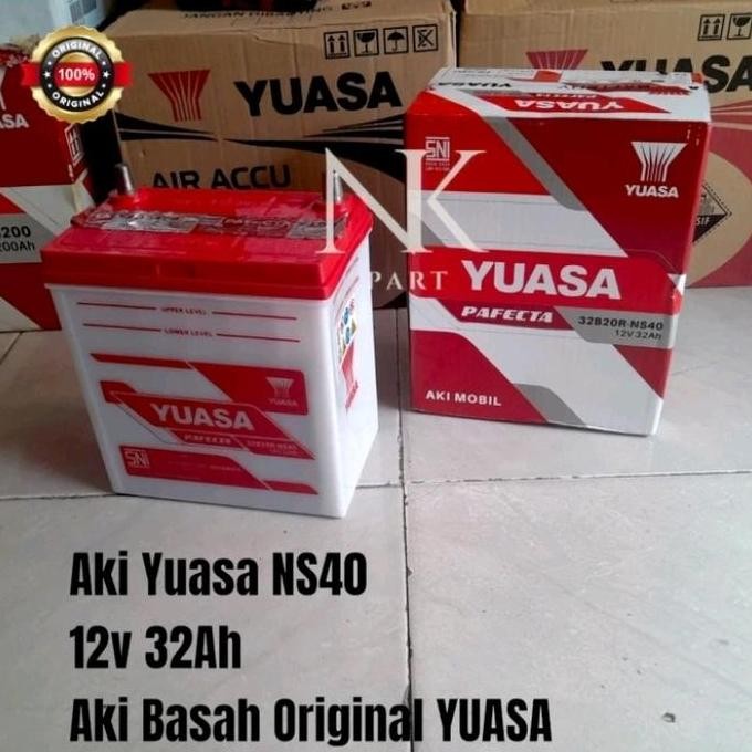 Aki Mobil Suzuki Jimny Carry, Futura, Katana Accu Yuasa Ns40 32Ah Baru
