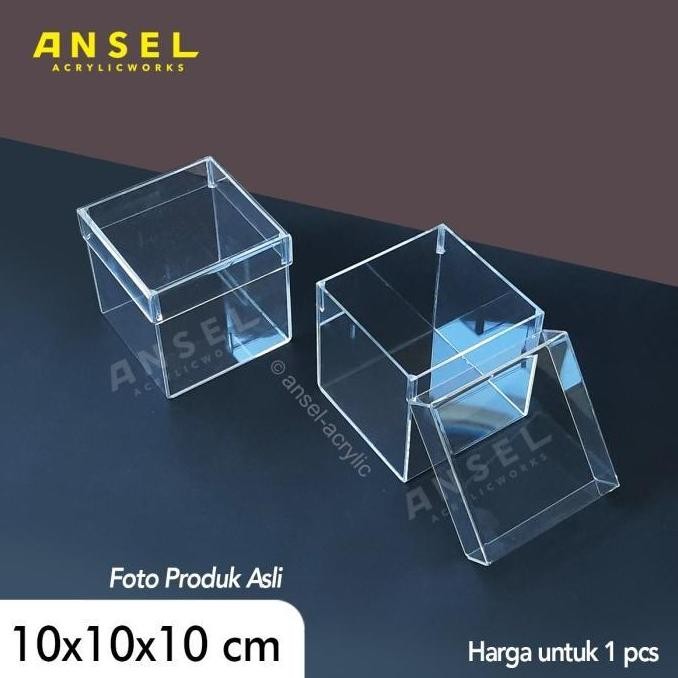 

NEW BOX AKRILIK MULTIFUNGSI 10X10X10 CM - KOTAK HADIAH, PERHIASAN, HAMPERS