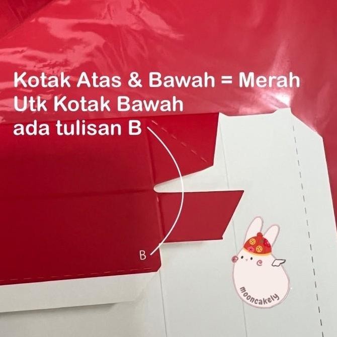 

10pcs Kotak Polos MERAH Mika Sekat K8850| Box Nastar|Lapis|CEK VARIAN