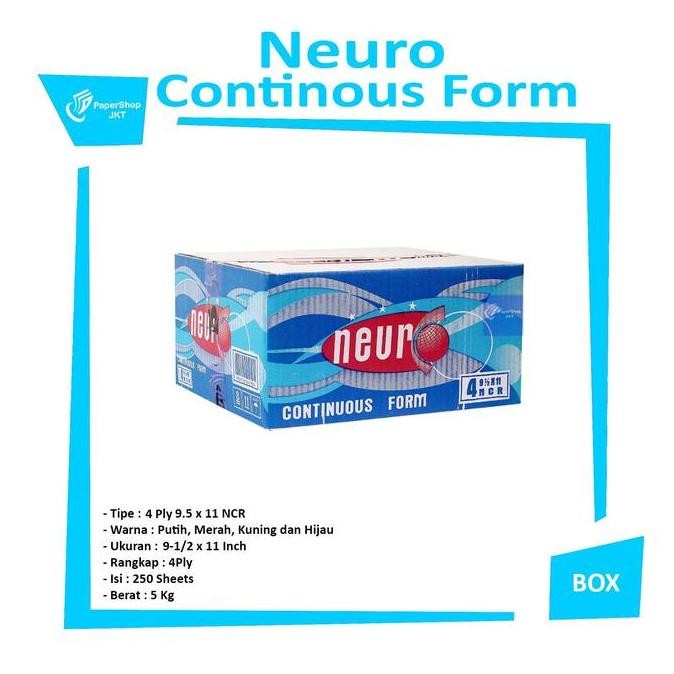

BEBAS ONGKIR - NEURO Continous Form 91/2 x 11 4 Ply ( K4 )