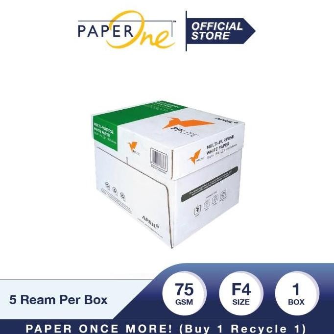 

PP Lite Kertas F4 75gr Copier 1 Box (2500 lembar) Kertas HVS B2B