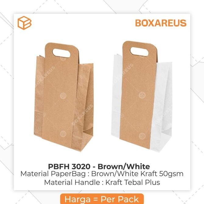 

Paper Bag Kantong Roti Lunch Paperbag Kraft Polos - PBFH3020