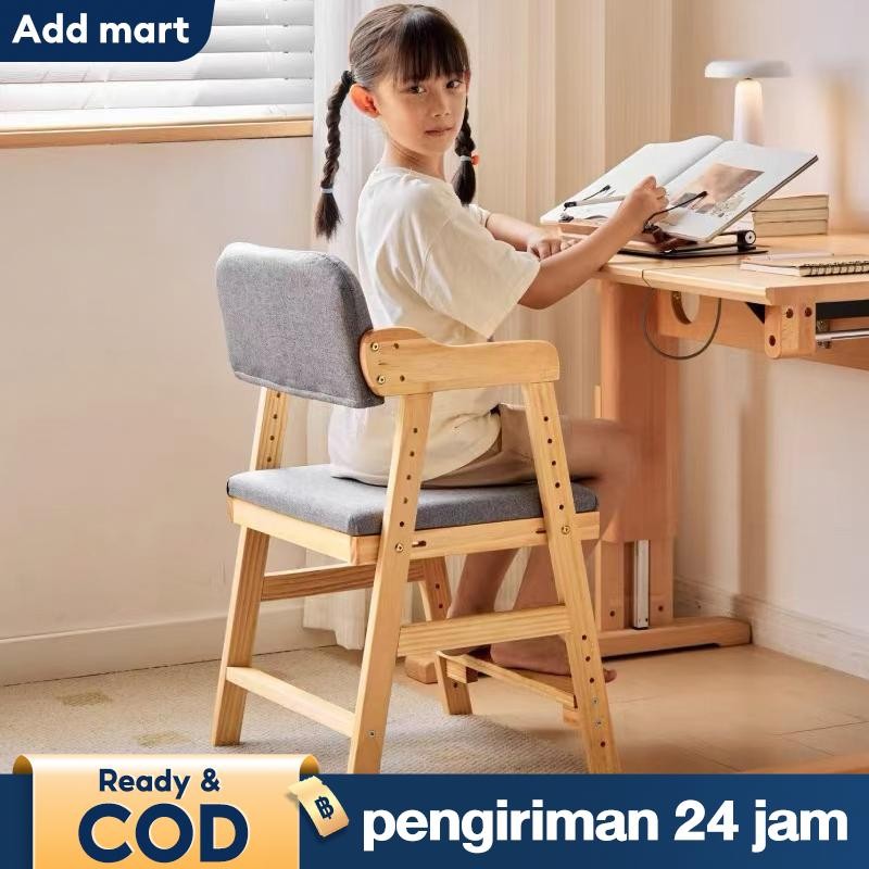 Kursi Belajar Anak Dapat Diangkat Dan Disesuaikan Kursi Belakang Kayu Solid Kursi Meja Tulis Koreksi
