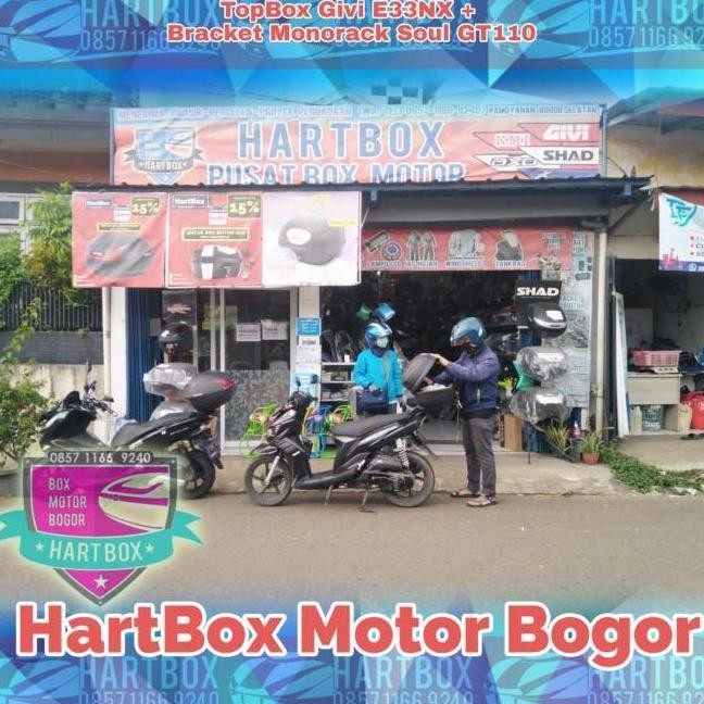 PAKET LENGKAP BOX MOTOR YAMAHA Soul GT 110 / xeon BRACKET GIVI E33NX