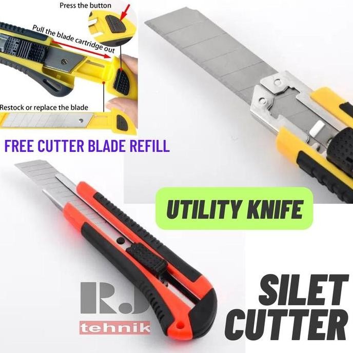 

Promo Cutter Pisau Silet Besar 3 Blades Cutter Pemotong Murah COD