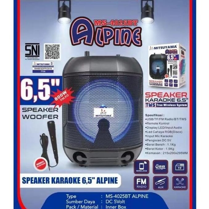 >*>*>*>*] Speaker Karaoke Bluetooth Mitsuyama MS-4025BT