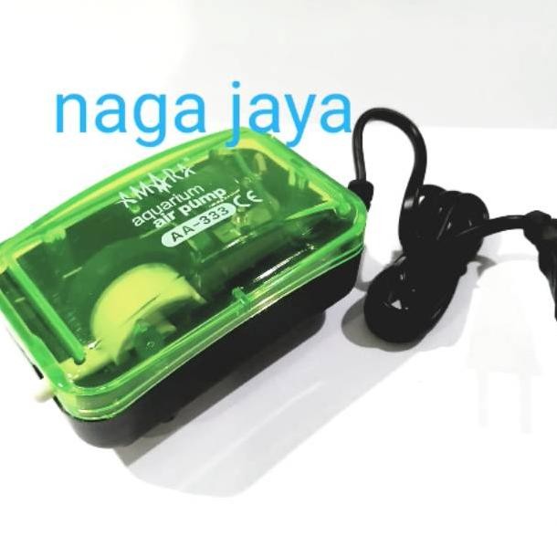Pompa gelembung udara aerator aquarium amara aa 333 aa333 1 lubang