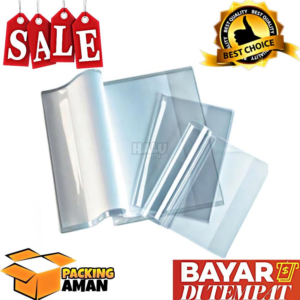 

(BISA COD) PROMO 10 Pcs Sampul Plastik Mika Buku Tulis / Boxy Kwarto / Boxi Kuarto Maxi Quarto Campus Bening Polos ACC