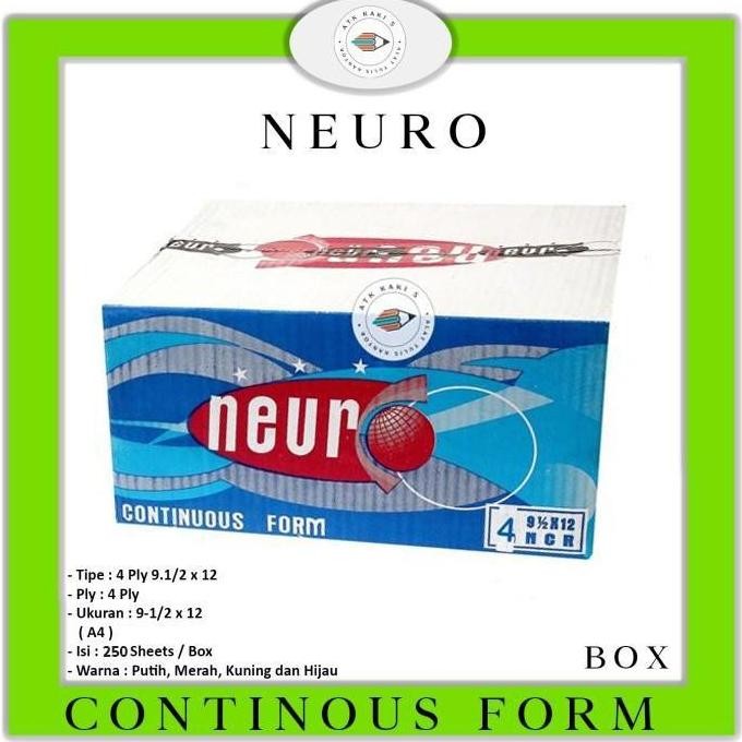 

TERLARIS - NEURO Continous Form K 4 Ply 91/2 x 12 - A4 - NCR