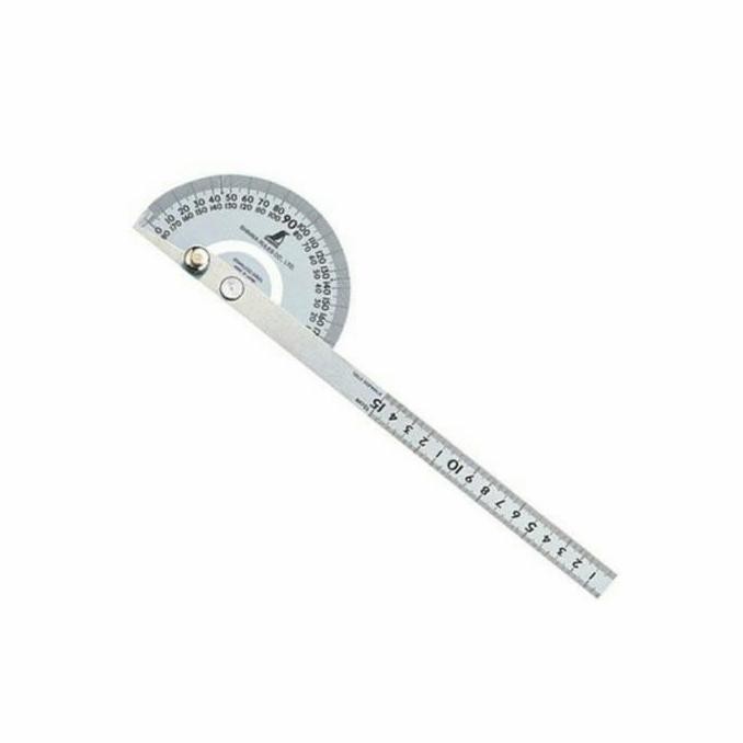 

penggaris busur derajat / mistar hc protractor shinwa 62868 Japan