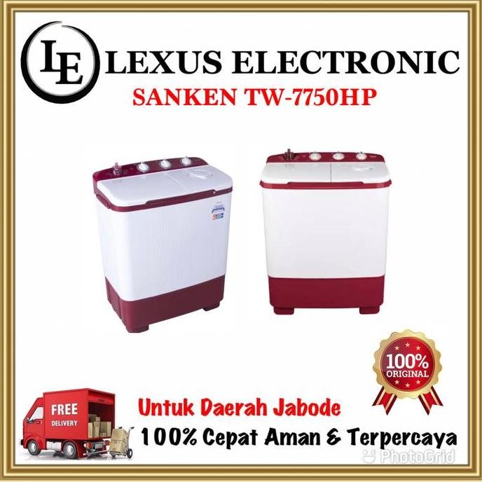 TERBARU - SANKEN MESIN CUCI 2 TABUNG 7KG | TW-7750HP | TW7750HP | 7750HP
