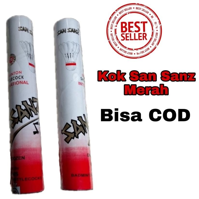 COD SHUTTLECOCK BADMINTON SANSANZ MERAH TERLARIS Nugi