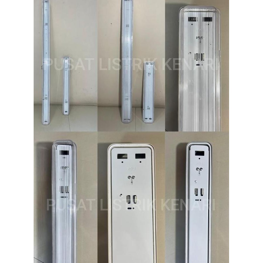 Kap Lampu Tl Waterproof  1X18/2X18/1X36/2X36 Kap  Waterproof Ip65 60 Cm  120 Cm