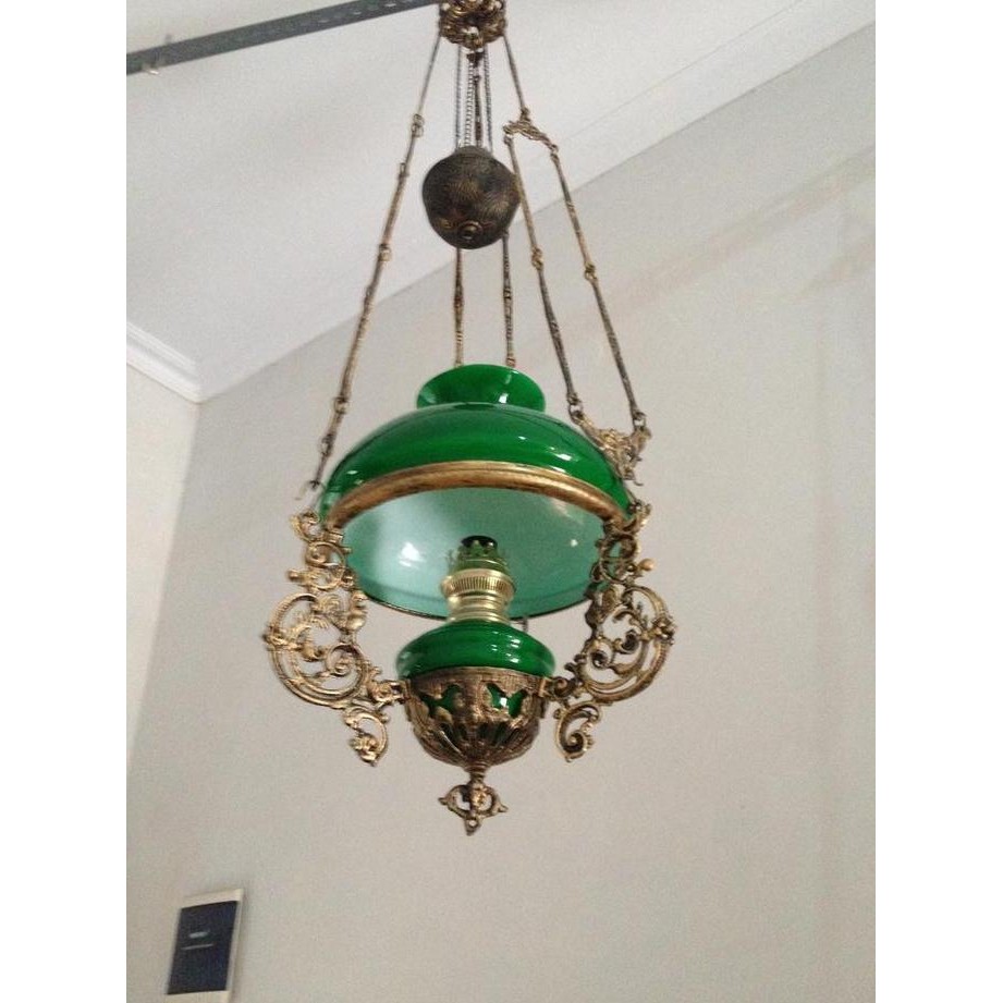 Lampu Gantung Antik Klasik Model Jawa-Betawi Warna