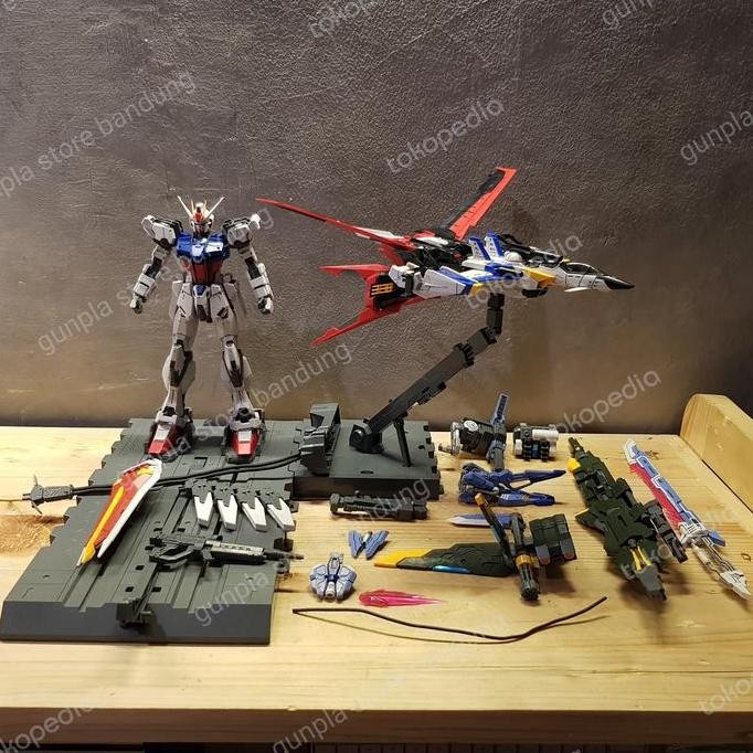 Dramok MG 1/100 Perfect Strike Aile Striker + Skygrasper (rakit)
