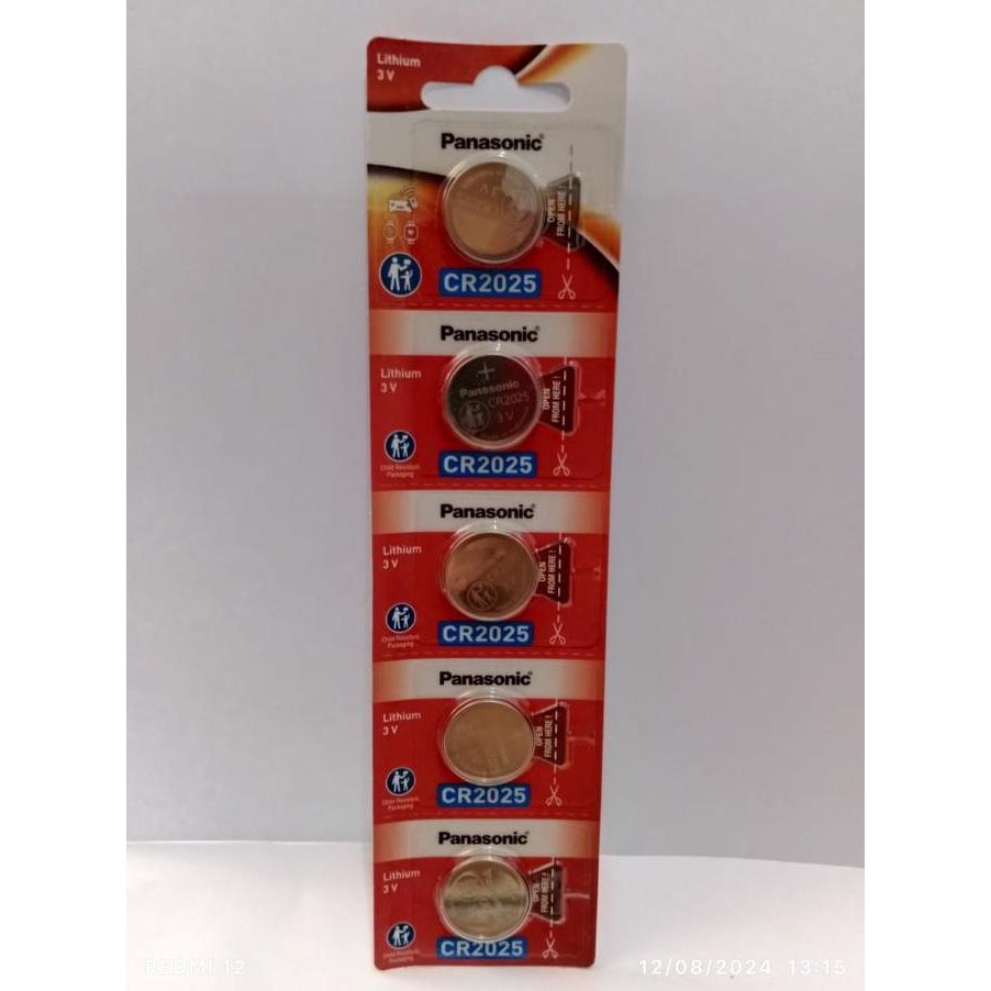 New  Baterai Panasonic CR2025 Original Lithium Battery 3 Volt / Batrai CR2025 Original Panasonic