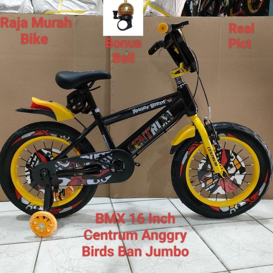 Sepeda Anak BMX 16 Inch Centrum Ban Besar Musik Lampu Sepeda Anak Laki Laki BMX Centrum Nugi