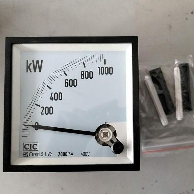 TERBARU - Kilowatt Meter CIC / Kilo watt meter CIC Analog 1000 KW 3P dengan CT