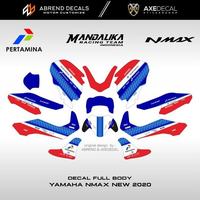 DECAL FULLBODY YAMAHA NMAX NEW MANDALIKA PERTAMINA