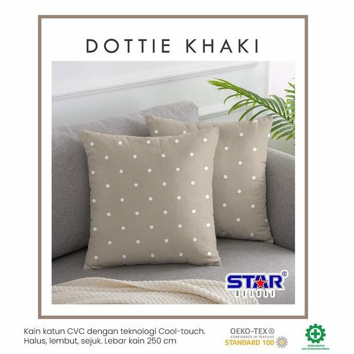 [Promo Diskon] Kain Bahan Sprei Meteran Katun Star Motif Dottie/Polkadot [Terlaris]