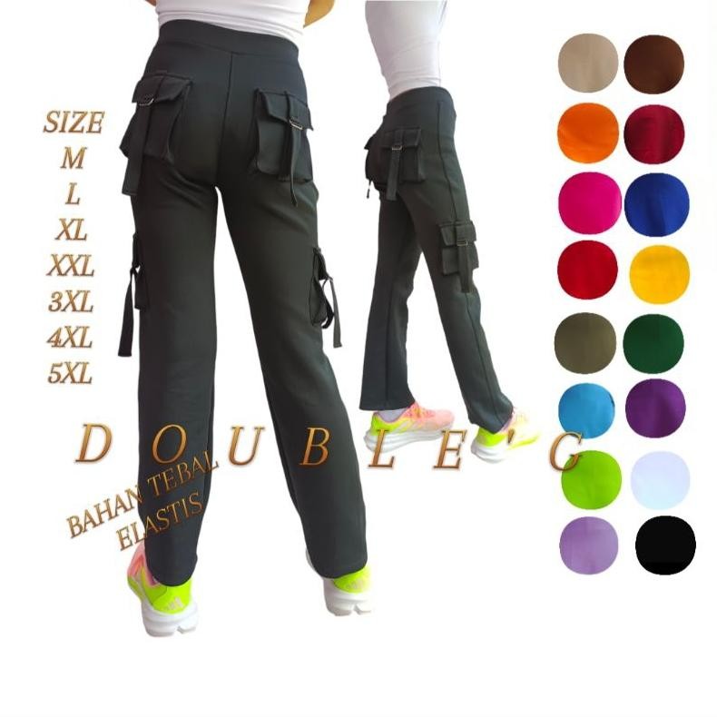 [BEST SELLER CELANA CARGO WANITA]celana senam Cargo/Celana Olahraga Wanita kantong empat/Celana Sena