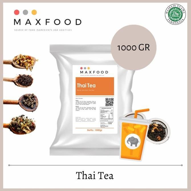 

MAXFOOD - Thai Tea Powder / Bubuk Minuman Rasa Thai Tea 1 KG