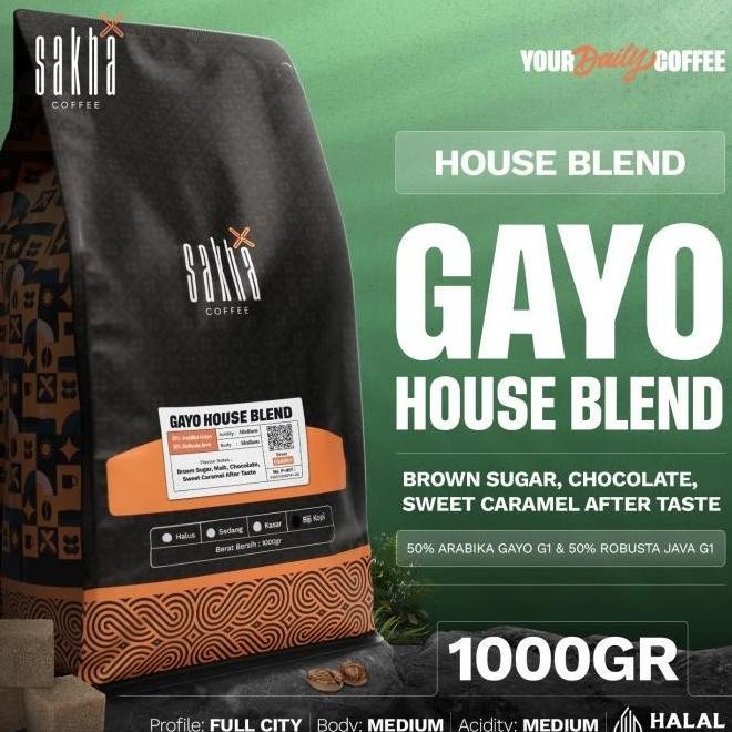 

PROMO KOPI ARABIKA GAYO SPECIAL HOUSE BLEND COFFEE BEAN 1KG BIJI BUBUK ASLI