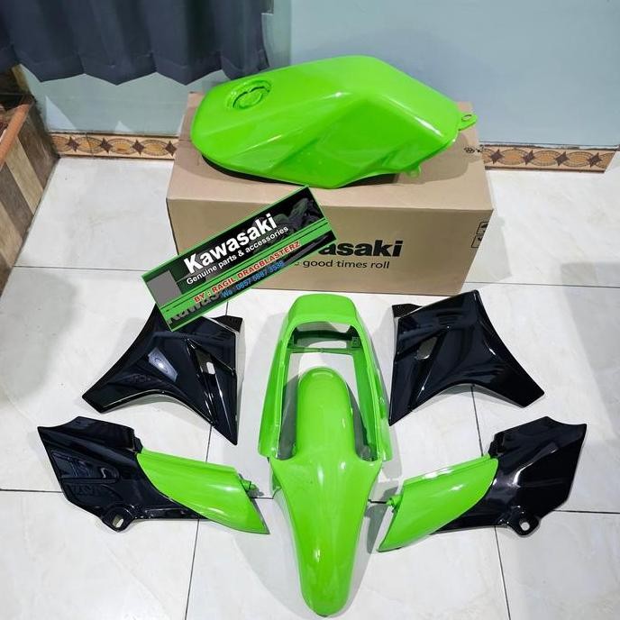 body set ninja r ninja ss hijau muda original Kawasaki