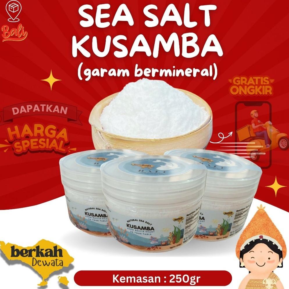 

(Terbaru) Garam Laut Kusamba Bali (Kusamba Sea Salt) Asli Bali Oleh Oleh Khas Bali 250gr (Terlaris)