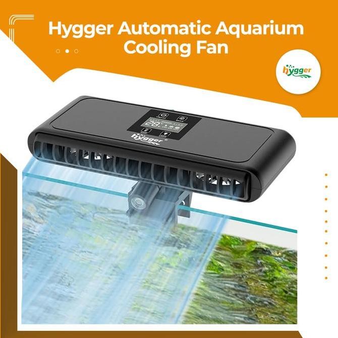 Kipas Fan Aquarium Aquascape Hygger Otomatis / hygger Aquarium Chiller Cooling Fan With LED Controll