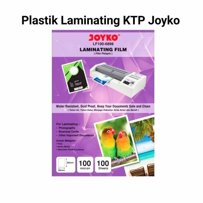 

((((()paling dicari] Plastik Laminating KTP Joyko