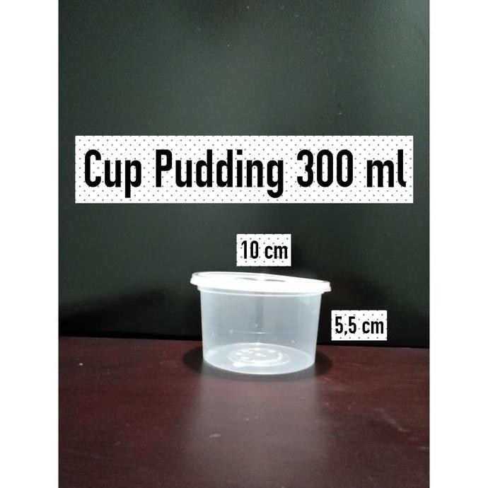 populer] Cup Pudding 300 ml, Cup Plastik