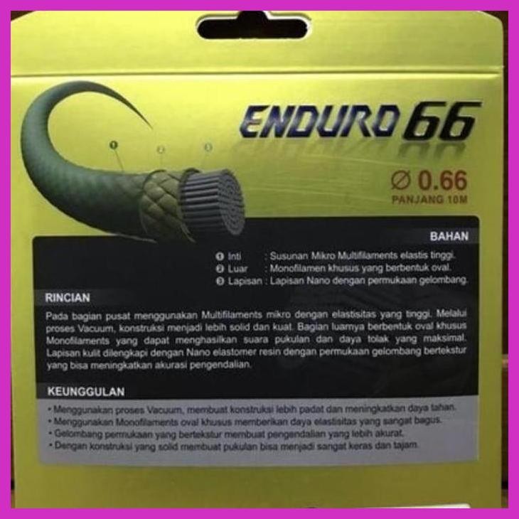 (OLAHRAGA) SENAR RAKET BADMINTON RS ENDURO 66 ORIGINAL GOOD QUALITY