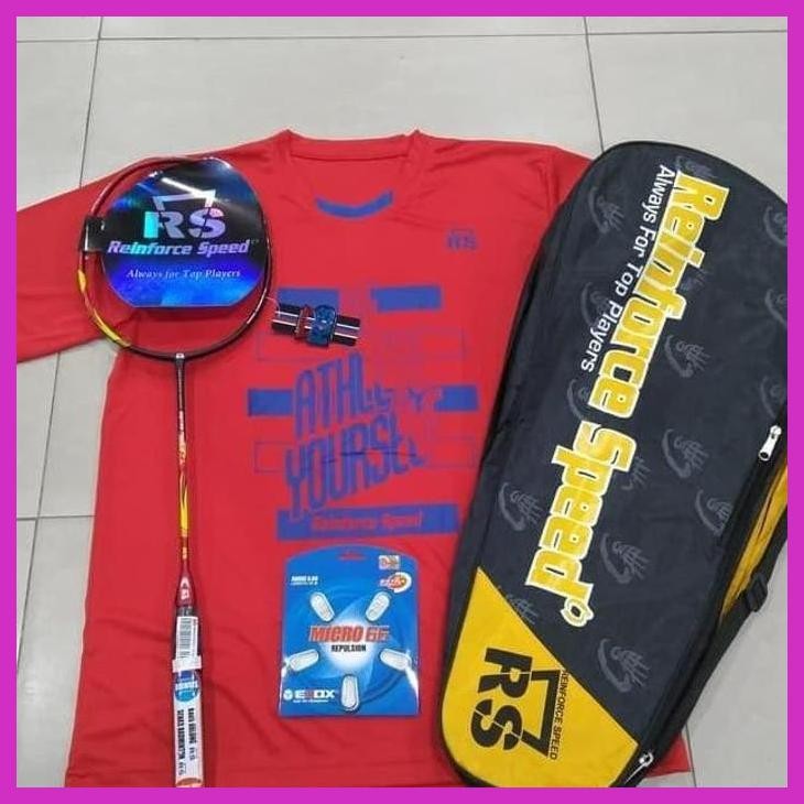 (OLAHRAGA) RAKET BADMINTON RS METRIC POWER 14 NEX KOMPLIT ORIGINAL 100% PRIVASI AMAN