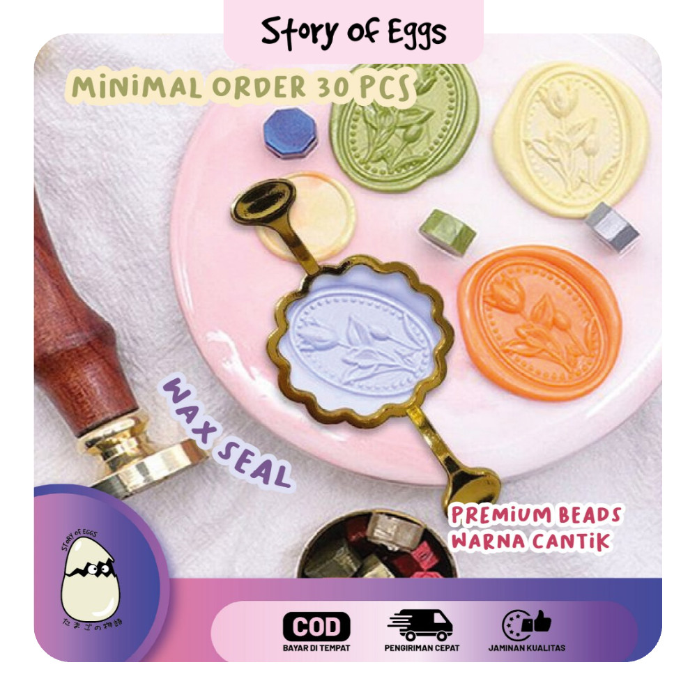 

1 Pcs Seal Wax Beads Metallic - Octagon seal wax - seal wax butir - stempel undangan vintage stamp
