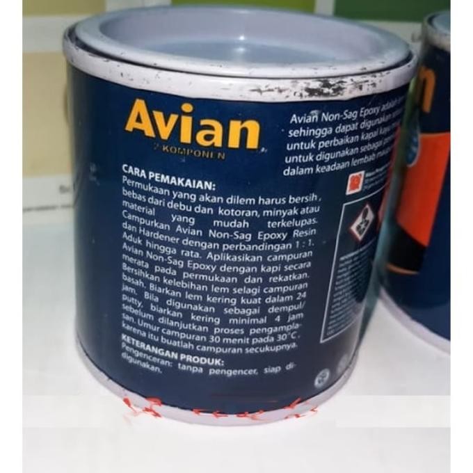 Lem EPOXY Non Sag Avian 2 Komponen - 800 Gram/Avian lem 2 komponen non sag epoxy