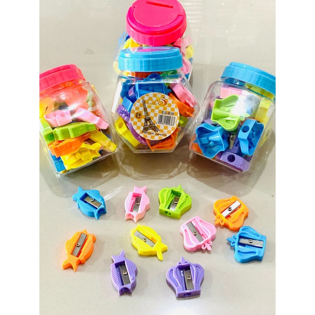 

(24pcs)Serutan Toples Mix / rautan penyerut / sharpener toples kecil