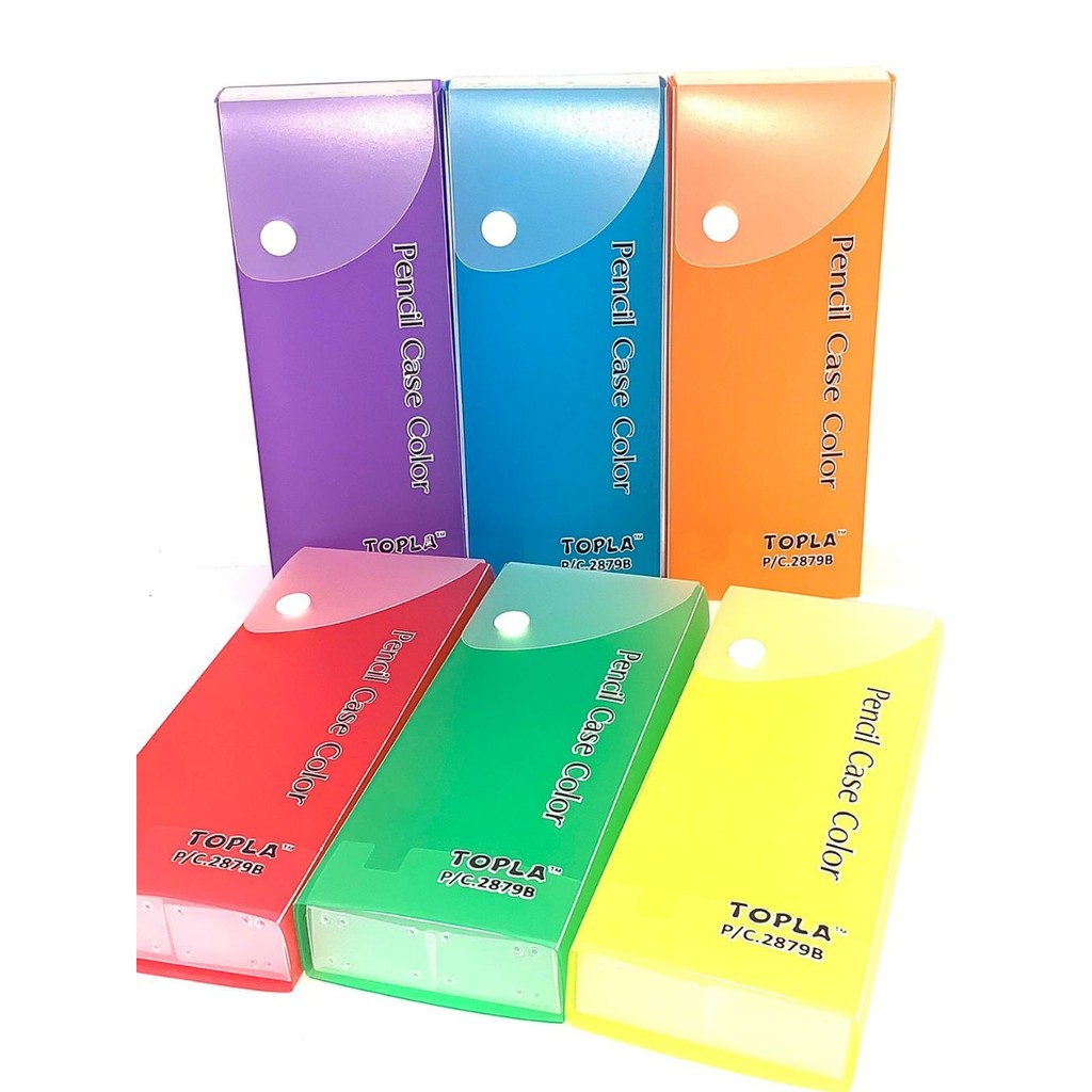 

Kotak Pensil Kancing TOPLA Transparan 2879B